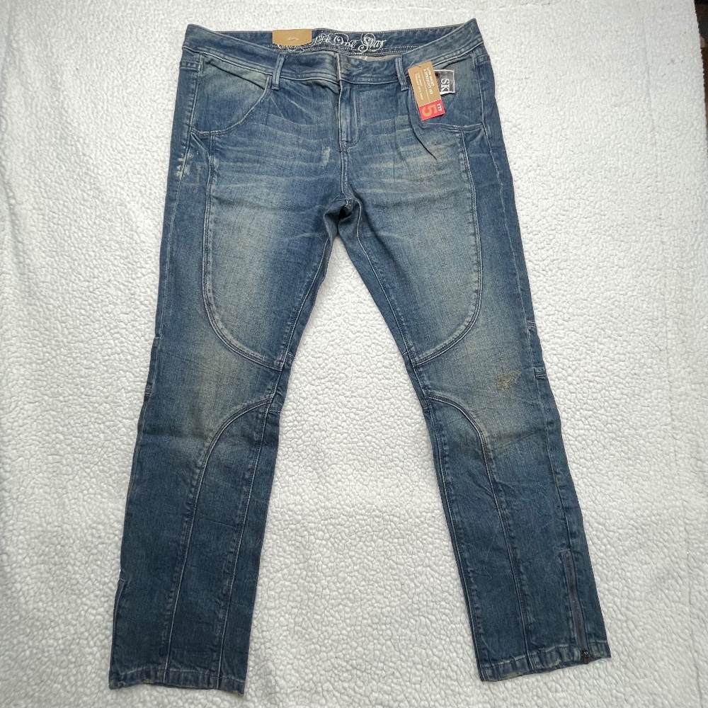NWT Women’s 16 Converse 1Star Fit 5 Low Waist, Str Hip Thigh Skinny Ankle Jeans